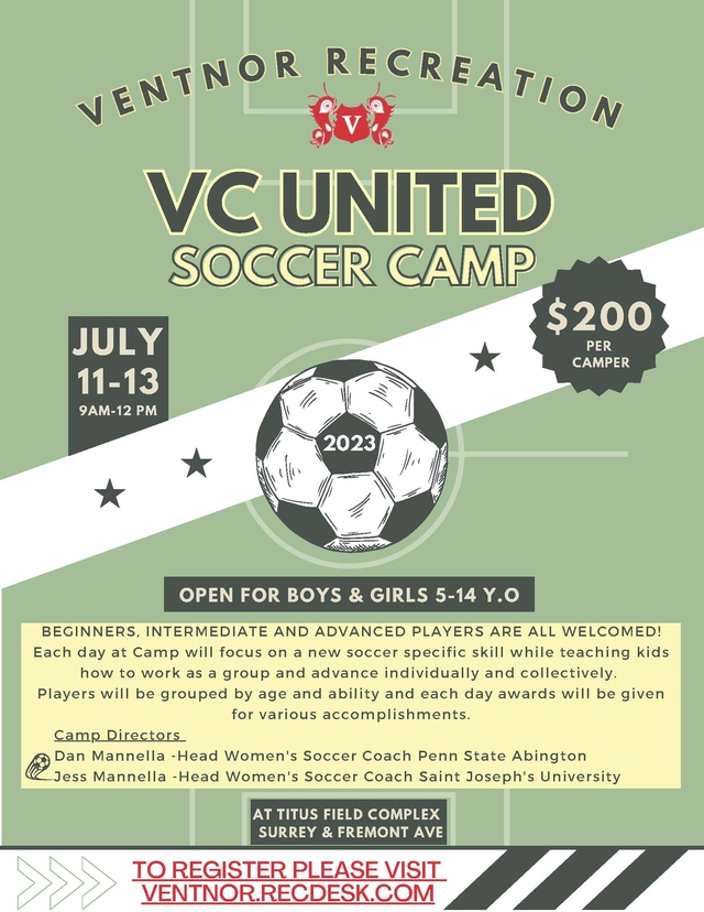 to Ventnor City, New Jersey Camps